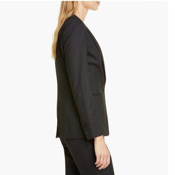 REISS | Hartley Textured Wool Jacket In Black - Picture 5 of 12